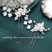 Silver Crystal Flower Bride Wedding Hair Pins - Pack of 2 | Bridal Hair Accessories for Women and Girls - Buy Online on GoSupps.com