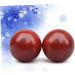 PLAFOPE Hand Massage Balls - 2 Piece Set Rosewood 6cm Red Massage Roller for Relaxation & Relief - Buy Online on GoSupps.com