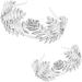 SOLUSTRE Baroque Leaf Hair Crown - Gold & Silver Laurel Wreath Headband for Costume Parties | Elegant Accessory - Buy Online on GoSupps.com
