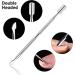Sularpek 2 Pack Cuticle Pusher and Cuticle Peeler Cuticle Pusher Stainless Steel Dual Head Nail Scraper Nail Gel Polish Remover Tool for Fingernails and Toenails(Silver) - Buy Online on GoSupps.com
