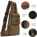 Leathario Men's PU Leather Chest Bag - Versatile Crossbody & Shoulder Bag in Brown B219 | Casual Multi-purpose Style for Every Occasion - Buy Online on GoSupps.com
