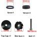 GANOPPER 1 1/8 Inch Headset Spacer + Stem Top Cap Set | Black, Red, Blue, Gold - Buy Online on GoSupps.com
