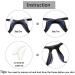 WILLWA 16 Pairs Non-Slip Round Silicone Eyeglass Holders - Black Nose Pads & Ear Hooks for Comfort & Security | International Shipping Available - Buy Online on GoSupps.com