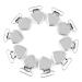 Fdit Suspender Clips 10pcs Metal Heart Shape Insert Pacifier Holder Suspender Clips for DIY