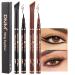 Kaely 2Pcs Black Brown Liquid Wing Eyeliner Stamp Eye Pencil Makeup Sets Waterproof Color Eye Liners Stamps Eyeliner Stencils for Eyes delineador de ojos contra el agua maquillaje para mujer 1&11 2 Count (Pack of 1) Blac...