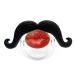 Vincente silicone pacifier for toddlers orthodontic mustache pacifier for toddlers-soft and safe silicone pacifier for babies and toddlers unisex
