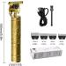 Men Hair Clippers - Beard Grooming Kit Nose Body Hair Trimmer | Rechargeable Hair Trimmer with 4 Limit Combs for Men Cordless Beard Trimmer Trimmer Trimmer for Barber Shop Haircut Home Travel Gold - Buy Online on GoSupps.com