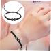 PRETYZOOM 3pcs Black and White Heart Bracelet Bracelets for Teen Girls Unisex Friendship Bracelets Couples Rope Braided Bracelets Cord Is Jade Thread Men and Women Wrist Chain Letter - Buy Online on GoSupps.com