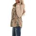 Bigfanshu Woman Dresses Fashion Long Sleeve Plaid Zip Up with Zippered Pockets Winter Jacket Tops Camouflage - Buy Online on GoSupps.com