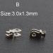 50 Pairs Hinge Repair Parts - Two-Ring Single Hinge for Plastic Frames | Acetate Glasses Model B - Buy Online on GoSupps.com