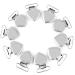 Miokycl 10pcs Heart Shaped Metal Inserts Pacifier Holder Clips - Craft Supply for DIY Projects | International Shipping - Buy Online on GoSupps.com