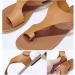 Bunion Corrector Women's Soft PU Leather Flat Sandals - Khaki (EU 35-43) | Comfortable & Therapeutic Design - Buy Online on GoSupps.com