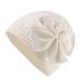 XIAOHAWANG Baby Girl Winter Hat Cute Bow Baby Beanie Warm Knitted Hats for Infant Toddler Girls 6-24 Months White