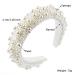 WOPODI White Pearl Baroque Headband | Elegant Hair Accessory for Wedding & Parties - Buy Online on GoSupps.com