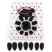 LIARTY 24Pcs Matte Black Stiletto False Nails - Long Full Cover Tips (Black) - Buy Online on GoSupps.com