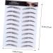FOMIYES 12 Pcs Eyebrow Stickers Decal Stickers Tool Stickers 6d Hair Eyebrows Eyebrow Tool 3d Mold Transport - Buy Online on GoSupps.com