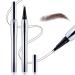 Waterproof Eyebrow Pen Microblading Brow Pencil and Lower Eyelash Pen Long Lasting Liquid Eyebrow Definer High Pigmentation #001 Coffee