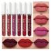 6Pcs Deep Dark Red Matte Liquid Lipstick Set for Women | Long Lasting 24 Hour Lipstick | Labiales Matte Larga Duraci n | A-03 0.08 Fl Oz - Buy Online on GoSupps.com