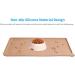 Audwud Silicone Waterproof Pet Feeding Mat - Anti-Slip Dog & Cat Bowl Mat (47x30 cm) - Apricot Color - Buy Online on GoSupps.com