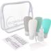 GLOBEGEAR Silicone Travel Bottles & TSA Approved Toiletry Bag Set - Vacation & Cruise Must Haves - Model GG3 - Buy Online on GoSupps.com