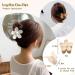 8 Pcs Butterfly Flower Claw Clips & Spiral Hair Ties Set for Women and Girls - Buy Online on GoSupps.com