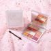 harayaa 12 Colors Shimmering Matte Eyeshadow Palette Waterproof Eye - White - Buy Online on GoSupps.com