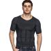 Odoland Men's Slimming Shirt 3-Pack - Thermal Compression Base Layer for Slim Muscle - White/Grey/Black, Large - Buy Online on GoSupps.com