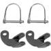 Bicycle trailer coupling 2 pieces bicycle trailer coupling trailer coupling with backup pen for qeridoo model children's carts dog supporters pet carts food carts