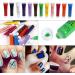 Professional Acrylic Paint Nail Art Painting Pigment Design Tube Set Tips 12 Colors - Buy Online on GoSupps.com