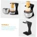 PopetPop Black Razor Shell Suit Set - Stylish Display Holder for Salons & Shaving Brushes - Premium Acrylic for Men - Buy Online on GoSupps.com