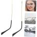 Slip-Resistant Universal Glasses Bracket Replacement - Gold 14x0.5x0.4cm | Durable Holder for Reading Glasses - Buy Online on GoSupps.com