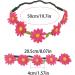 TSHAOUN Daisy Flower Hair Band Girls Flowers Artificial Headband Festival Hair Accessories Floral Hair Hoops Wreath Ladies Floral Festival Flower with Adjustable Elastic Ribbon (5 pieces) - Buy Online on GoSupps.com