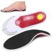 Orthotic Arch Support Insoles for Flat Feet | Plantar Fasciitis EVA Inserts | Shock Absorbing Comfort | Relieve Foot Pain | Red Men 7-12 | Women 9-14 - Buy Online on GoSupps.com