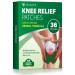 YouCopia Knee Relief Patches Long-Lasting Relief for Muscle and Joint Warming Herbal Plaster Heat Patches 36 Count