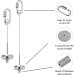 AKlamater Bird Skewer 2Pcs Stainless Steel Bird Food fruit Holder Food Feed Tool Foraging Toy for Parrot Budgie Parakeet Cockatiel Etc - Buy Online on GoSupps.com