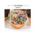 Large Happy Birthday Cupcakes Gift Basket | Rainbow & Chocolate Sprinkle | 7 Individually Wrapped Fresh Cupcakes | Party Food Gift - Buy Online on GoSupps.com
