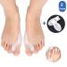 Shop Liyjtk Silicone Valgus Toe Separator Wrap Set - Protective Corrector for Inflammation & Foot Care | White - Buy Online on GoSupps.com