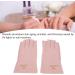 UV Shield Glove Breathable Fingerless Fiber Cotton Nail Lamp Gloves Anti UV Fingerless Gloves Protect Manicure Gloves Manicure Nail Art Dryer Tools(Light pink grey) - Buy Online on GoSupps.com