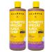 Alaffia Authentic African Black Soap All-in-One, Multi-purpose Face & Body Wash, Shampoo & Shaving Soap, Suitable for All Skin Types, Fair Trade Shea Butter, Wild Lavender, 2 Pack - 32 Fl Oz Ea 32 Fl Oz (Pack of 2)