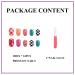Shop MERVF Oval Press on Nails - Colorful Medium Fake Nails with Checkered Design | 24pcs Acrylic Summer Collection - Buy Online on GoSupps.com