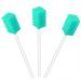 Buy 50 Pack Disposable Oral Swabs - Sterile Dental Sponge Swabsticks Unflavored for Mouth & Gum Cleaning - Toothed Sky Blue - International Shipping Available - Buy Online on GoSupps.com