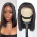 Bob Wig Human Hair 13x4 Frontal Lace Wig 150% Density Glueless Wigs Human Hair Pre Plucked Closure Wigs 13x4 HD Lace Front Wigs Human Hair Short Bob Wigs for Black Women (14 inch  Natural Color) 14 Inch Natural Color