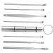 Ear Scoop Scraper Tool Set - 7 Stainless Steel Ear Picks for Ear Cleaning - Rotating Spring Design - Silver (3 Sets) - Buy Online on GoSupps.com