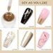 Metallic Painting Gel Polish - Painted Gel Nail Polish - 3D Metal Painting Drawing Mirror Gold Nail Gel Polish - High Shine Nail Polish Flower Drawing Soak Off UV Nail Liner Gel DIY Nail Manicure - Buy Online on GoSupps.com