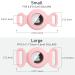 Vancle 2-Pack AirTag Dog Collar Protective Cover | Silicone Waterproof Holder for Pets | Pink & Star Light Design - Buy Online on GoSupps.com