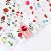 Floral and Butterfly Nail Stickers - Water Transfer Decals for DIY Nail Art - 24 Sheets - Buy Online on GoSupps.com