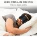 Natural Silk Sleep Eye Mask for Men and Women - Adjustable Black Blindfold for Night Sleeping, Travel, Nap, and Meditation - Buy Online on GoSupps.com