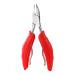 Onychomycosis Pliers Stainless Steel Ingrown Toenail Scissors Plastic Handle Dead Skin Pliers Stainless Steel Manicure Trimming Tools (Size : Rosso)