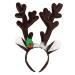 amangul Christmas Headband Reindeer Antler Santa Snowman Hair Hoop Holiday Headpiece(A)