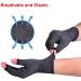 2 Pairs Arthritis Compression Gloves Fingerless for Women Men - Relieve Rheumatoid Osteoarthritis - Grey M - Buy Online on GoSupps.com
